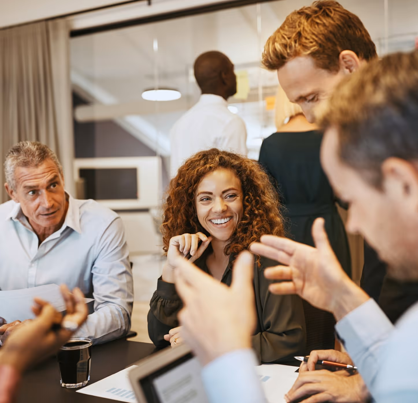 image of job interview (for a trucking company)